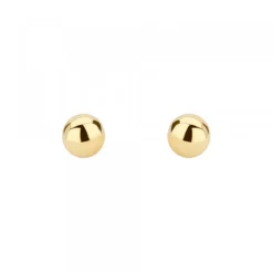Pendientes Bola Oro 6mm*Eguzkilore Online