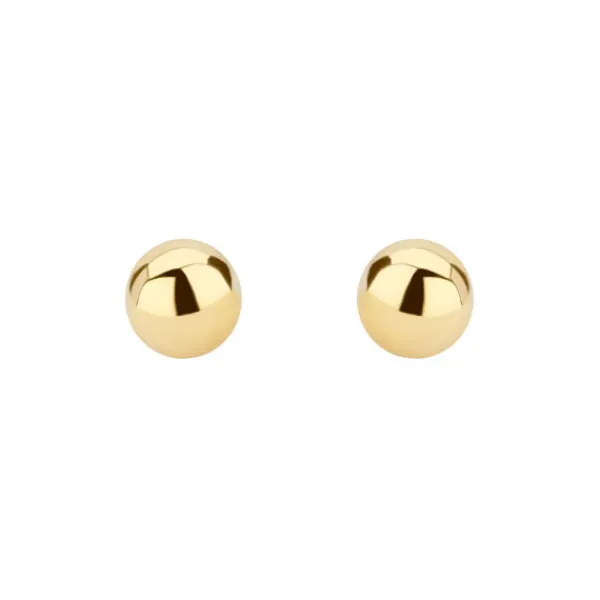 Pendientes Bola Oro 8mm*Eguzkilore Hot