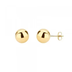 Pendientes Bola Oro 8mm*Eguzkilore Hot