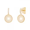 Pendientes B2 Plata Dorada y Circonitas*Eguzkilore