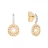 Pendientes B1 Plata Dorada y Circonitas Blancas*Eguzkilore