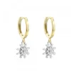 Pendientes Cripa Aro Plata Bicolor 13mm*Eguzkilore Hot