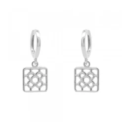 Pendientes Cripa Baldosa Bilbao Plata*Eguzkilore Outlet