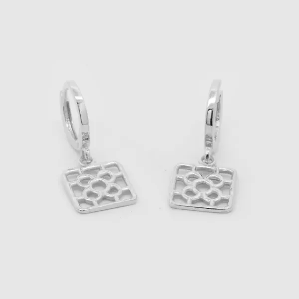 Pendientes Cripa Baldosa Bilbao Plata*Eguzkilore Outlet