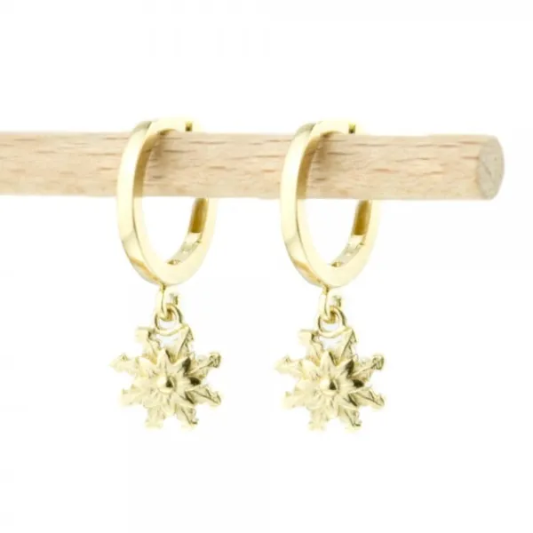 Pendientes Cripa Plata Dorada 13mm*Eguzkilore New