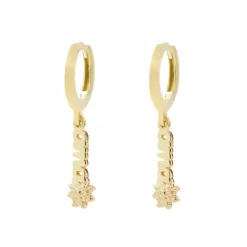 Pendientes Cripa Letras Ama de Plata Dorada 11mm*Eguzkilore