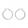 Pendientes Doble Aro Entorchado Plata 22mm*Eguzkilore Online