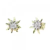 Pendientes Oro Bicolor y Brillante 12mm*Eguzkilore Best