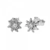Pendientes Oro Blanco y Brillante 7,5mm*Eguzkilore Clearance
