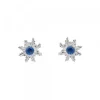 Pendientes Oro Blanco y Zafiro*Eguzkilore Sale