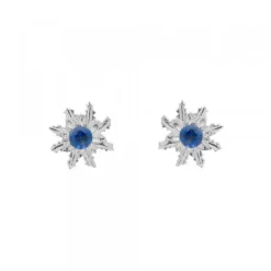 Pendientes Oro Blanco y Zafiro*Eguzkilore Sale