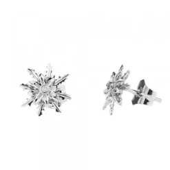 Pendientes Oro Blanco y Brillantes 12mm*Eguzkilore Hot