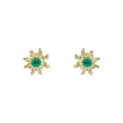 Pendientes Oro y Esmeralda*Eguzkilore Best