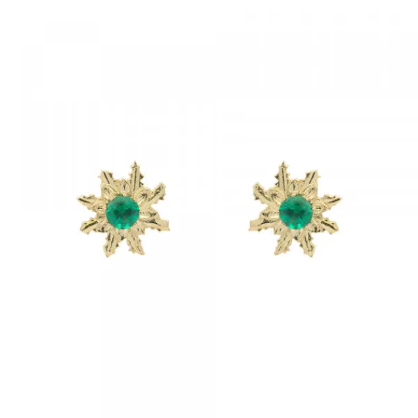 Pendientes Oro y Esmeralda*Eguzkilore Best