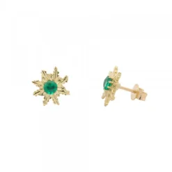 Pendientes Oro y Esmeralda*Eguzkilore Best