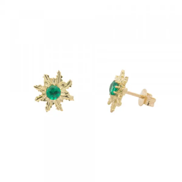 Pendientes Oro y Esmeralda*Eguzkilore Best