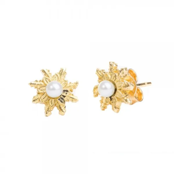 Pendientes Oro y Perla 9mm*Eguzkilore New