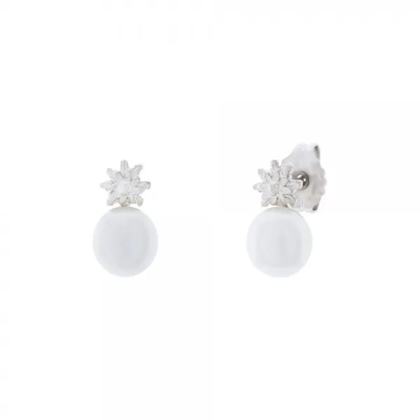 Pendientes Plata y Perla Cultivada 8,5mm*Eguzkilore Outlet