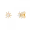 Pendientes Plata Dorada y Perla 11mm*Eguzkilore Outlet