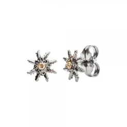 Pendientes Plata Negra y Circonita Cognac 11mm*Eguzkilore Clearance