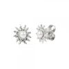 Pendientes Plata y Perla 14mm*Eguzkilore Discount