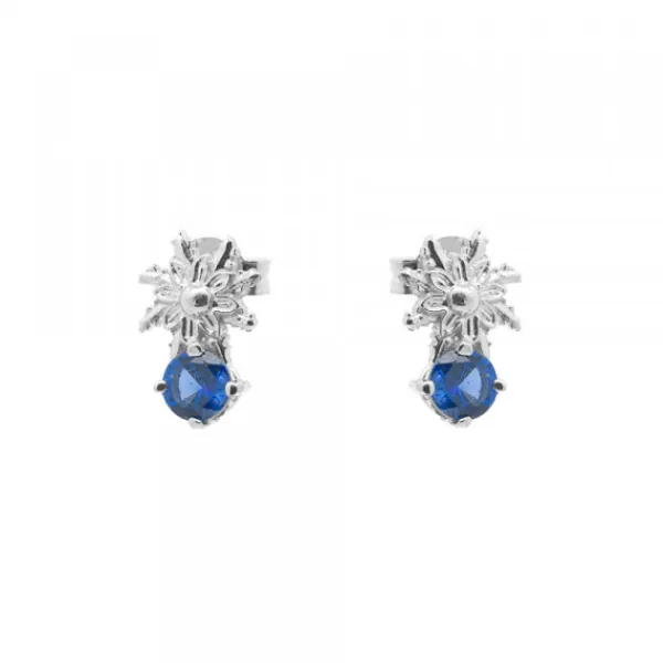 Pendientes Enea2 Oro Blanco y Zafiro*Eguzkilore Sale