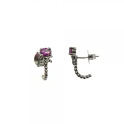 Pendientes Ghor Plata Negra y Amatista*Eguzkilore Hot