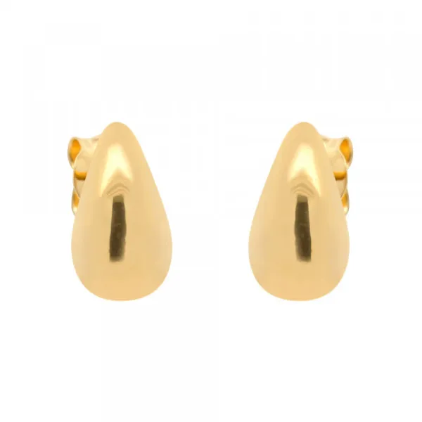 Pendientes Gota Plata Dorada 15mm*Eguzkilore Online