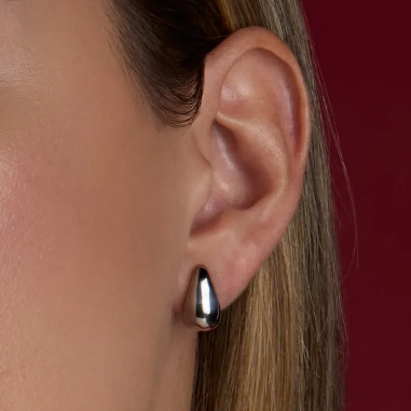 Pendientes Gota Plata 15mm*Eguzkilore Online