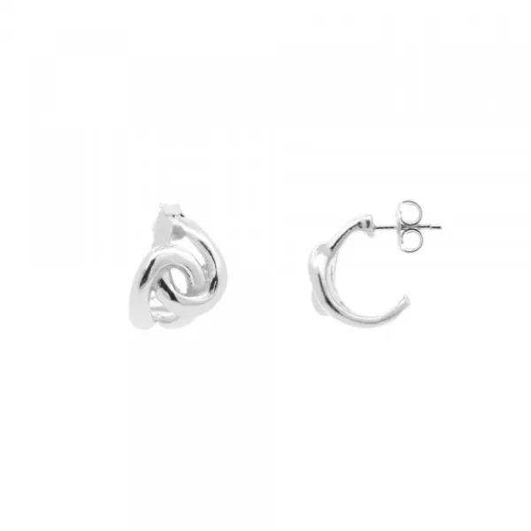 Pendientes Hariak Entrelazados Plata 12mm*Eguzkilore New