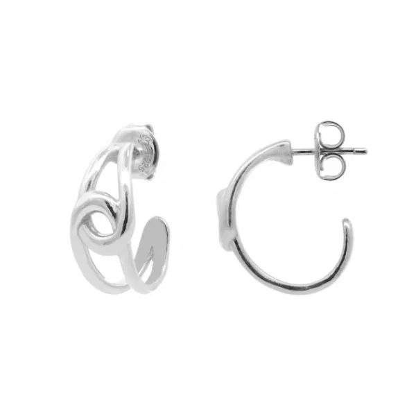 Pendientes Hariak Entrelazados Plata 20mm*Eguzkilore Clearance