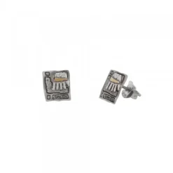 Pendientes Irulegi Plata y Lámina de Oro*Eguzkilore Outlet