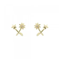 Pendientes Izarra Plata Dorada*Eguzkilore Best
