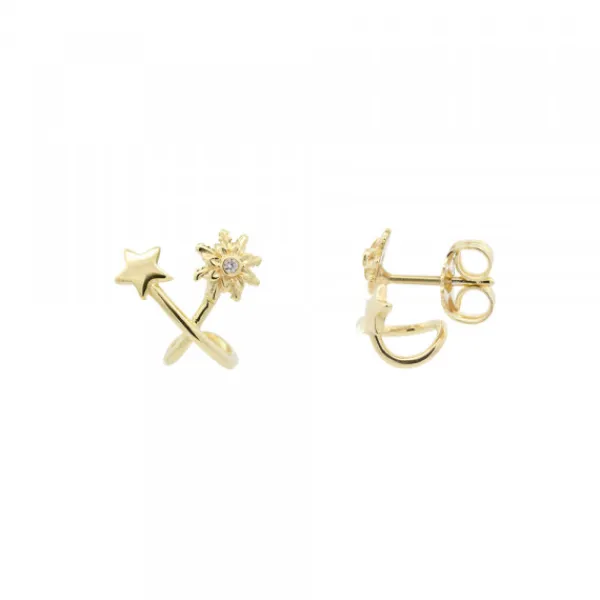 Pendientes Izarra Plata Dorada*Eguzkilore Best
