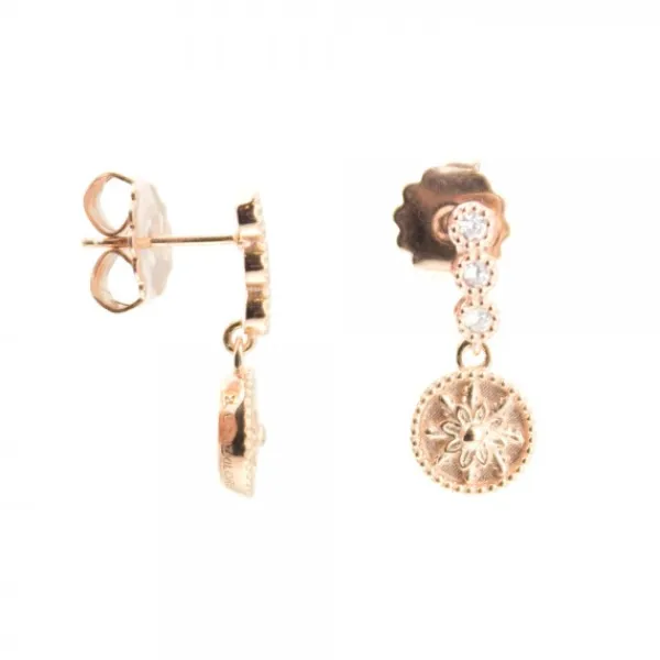 Pendientes Largos Anuk Plata Dorada*Eguzkilore Discount