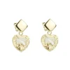 Pendientes Largos Corazón Maite Zaitut Plata Dorada*Eguzkilore New