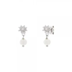 Pendientes Largos y Perla 16mm*Eguzkilore Hot
