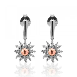 Pendientes Largos Rutenio y Rosa*Eguzkilore