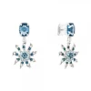 Pendientes Largos Circonitas Azules 30mm*Eguzkilore