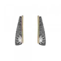 Pendientes Largos Flysch Plata y Lámina de Oro*Eguzkilore