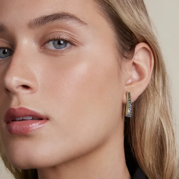 Pendientes Largos Flysch Plata y Lámina de Oro*Eguzkilore