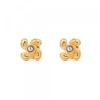 Pendientes Lauburu Berria Plata Dorada y Circonita*Eguzkilore Discount