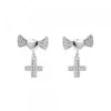 Pendientes Lazo y Cruz de Plata*Eguzkilore Hot