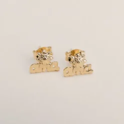 Pendientes Letras Ama Plata Dorada*Eguzkilore Best