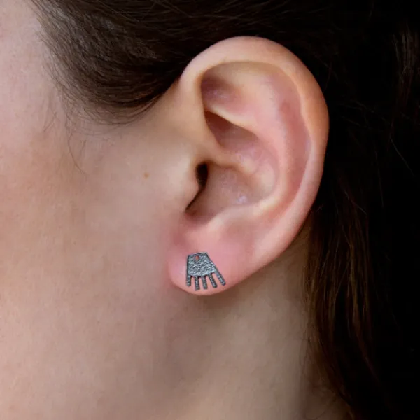 Pendientes Mano de Irulegi Rutenio*Eguzkilore Outlet