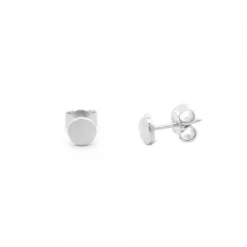 Pendientes Mini Botón Plata*Eguzkilore New