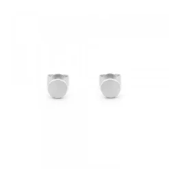 Pendientes Mini Botón Plata*Eguzkilore New
