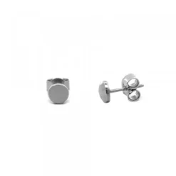 Pendientes Mini Botón Rutenio*Eguzkilore