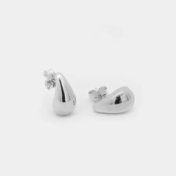 Pendientes Mini Gota Plata 10mm*Eguzkilore Outlet