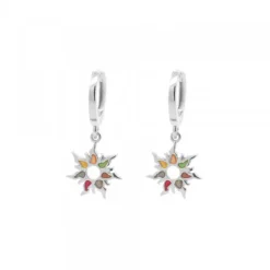 Pendientes Mountain Aro Plata Multicolor*Eguzkilore Discount